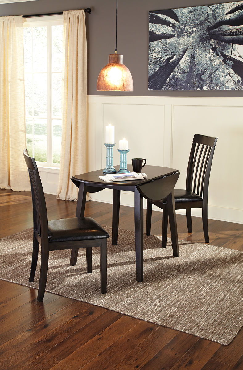 Hammis - Round Dining Drop Leaf Table Set - JaxCo Furniture