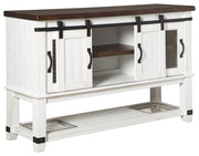 Valebeck - White / Brown - Dining Room Server - JaxCo Furniture