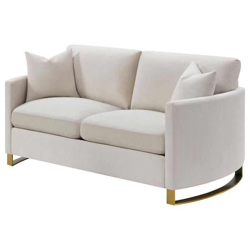 Corliss - Upholstered Arched Arm Loveseat - JaxCo Furniture
