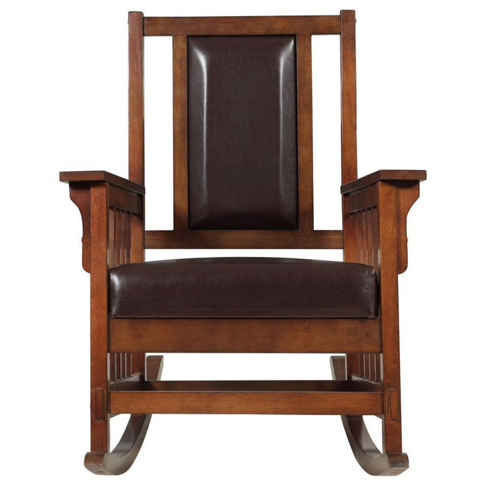 Ida - Upholstered Rocking Chair - Tobacco - JaxCo Furniture