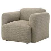 Dorset - Fabric Upholstered Round Track Arm Accent Chair - JaxCo Furniture