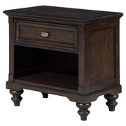 Andover - 1-Drawer Nightstand Bedside Table - Dark Oak - JaxCo Furniture