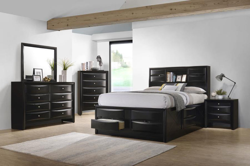 Briana - Wood Storage Bookcase Bed - JaxCo Furniture