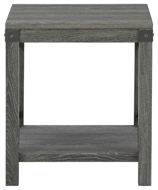 Freedan - Grayish Brown - Square End Table - JaxCo Furniture