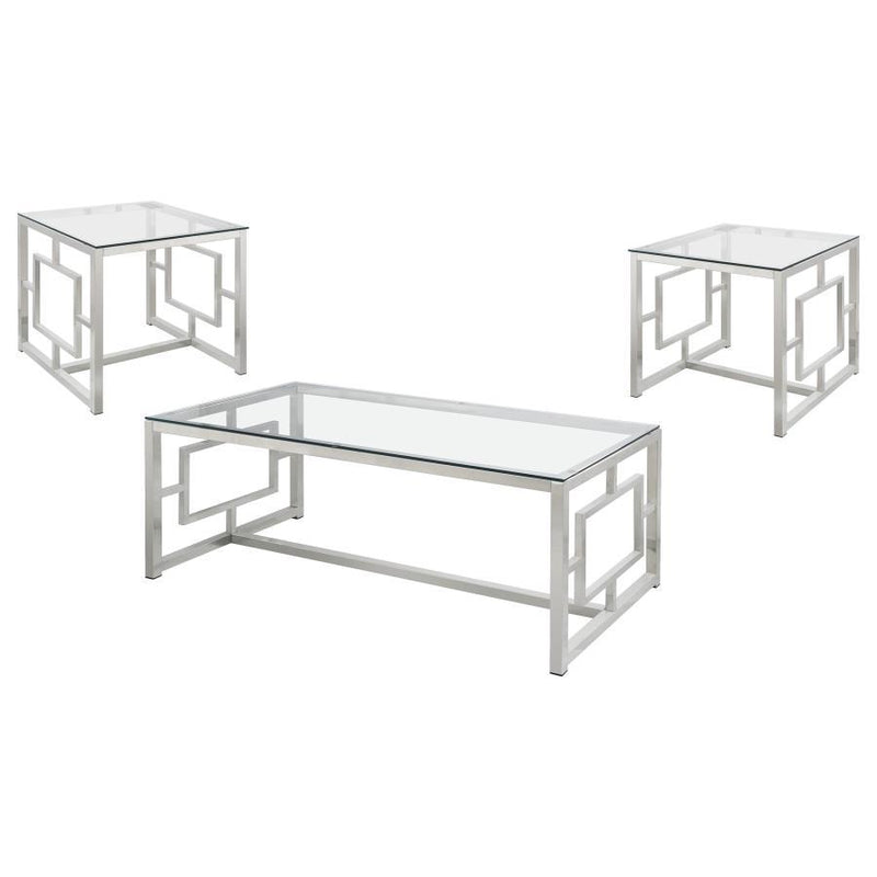 Merced - Rectangular Coffee Table Set - JaxCo Furniture