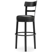 Valebeck -  Tall Upholstered Swivel Barstool - JaxCo Furniture