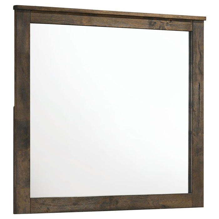 Woodmont - Dresser Mirror - Rustic Golden Brown - JaxCo Furniture