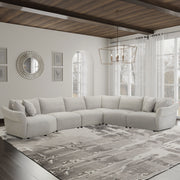 Playful - 6 Piece Modular Sectional - Canes Cobblestone - JaxCo Furniture