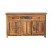 Harper - 3 Door Solid Reclaimed Wood Accent Cabinet - Brown - JaxCo Furniture