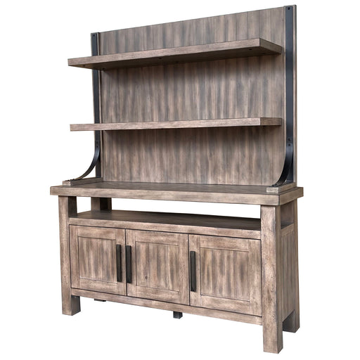 Lodge Dining - Buffet With Bar Hutch - Siltstone - JaxCo Furniture