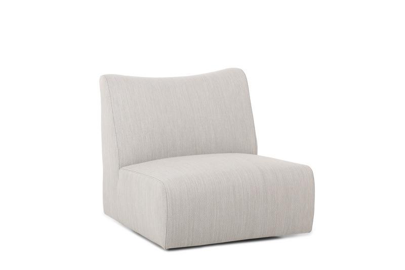 Atlas - Outdoor Swivel Accent Chair - Light Gray - JaxCo Furniture