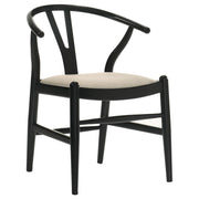 Crestmont - Wood Wishbone Dining Side Chair (Set of 2) - Black - JaxCo Furniture