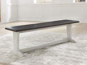 Darborn - Gray / Brown - Large Dining Room Bench - JaxCo Furniture