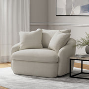 Boomer - Large Swivel Chair with 2 Pillows - JaxCo Furniture