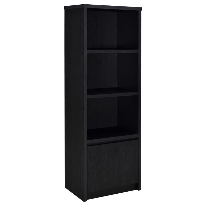 Winfield - 3-Sheld Media Tower Entertainment Pier - Black - JaxCo Furniture