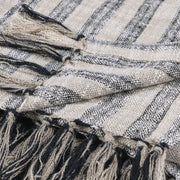 Throws - TC Linna Throw - Natural / Black - JaxCo Furniture
