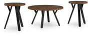 Elbrynn - Brown / Black - Occasional Table Set (Set of 3) - JaxCo Furniture