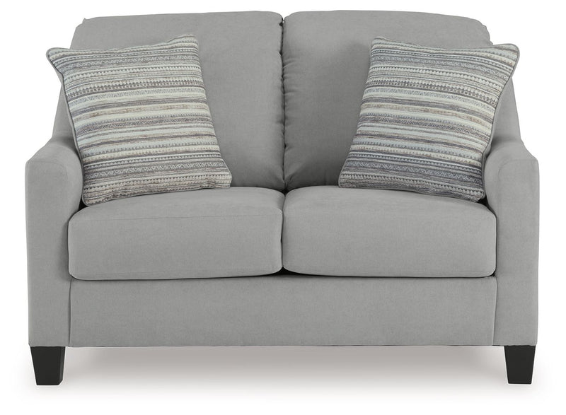 Adlai - Shadow - Loveseat - JaxCo Furniture