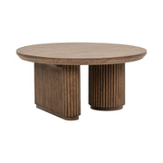 Vander - Solid Wood Round Coffee Table - JaxCo Furniture