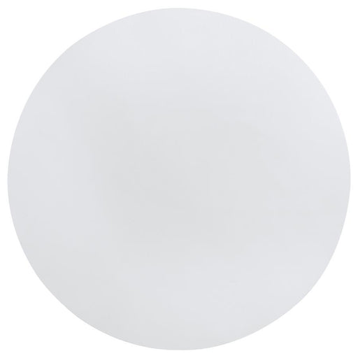 Judd - Round Dining Wood Table With Shelf - Pearl White - JaxCo Furniture