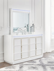 Chalanna - White - Dresser And Mirror - JaxCo Furniture