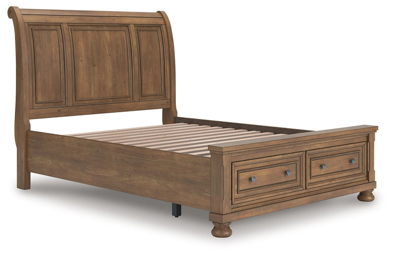Feddinger - Storage Sleigh Bed - JaxCo Furniture
