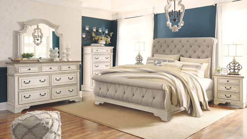 Realyn - Upholstered Sleigh Bed - JaxCo Furniture