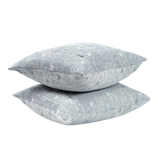 French Herringbone - Comforter Euro Sham - Storm - JaxCo Furniture