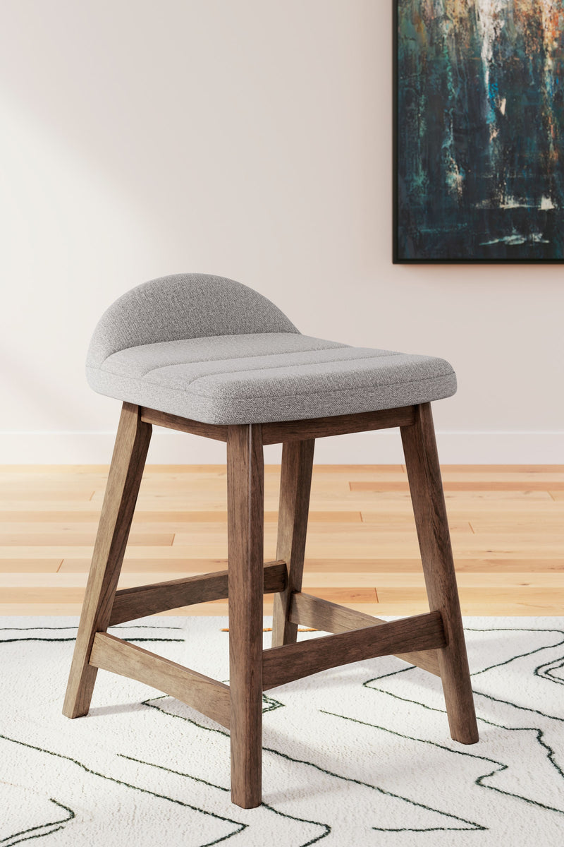 Lyncott - Upholstered Barstool (Set of 2) - JaxCo Furniture