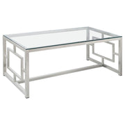 Merced - Glass Top Metal Table - JaxCo Furniture