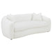 Isabella - Faux Sheepskin Upholstered Sofa Natural - Ivory - JaxCo Furniture