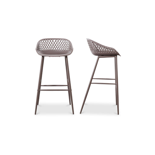 Piazza - Outdoor Barstool Barstool (Set of 2) - Gray - JaxCo Furniture