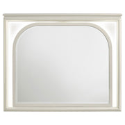 Olivia - LED Dresser Mirror - Pearl White - JaxCo Furniture