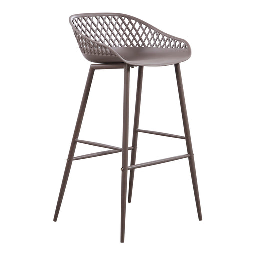 Piazza - Outdoor Barstool Barstool (Set of 2) - Gray - JaxCo Furniture