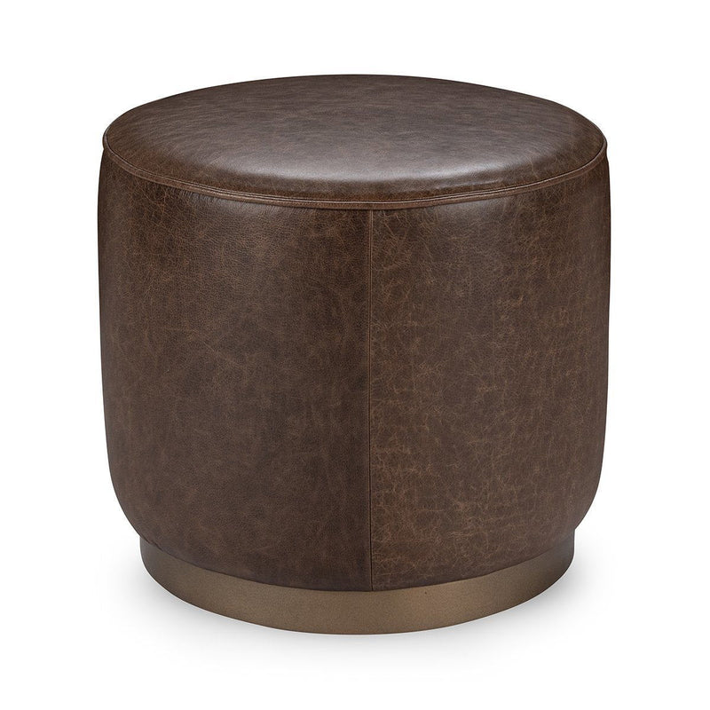 Clair - Leather Round Table - JaxCo Furniture