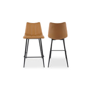 Alibi - Counter Stool (Set of 2) - Tan - JaxCo Furniture