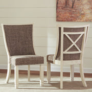 Bolanburg - Brown / Beige - Dining UPH Side Chair (Set of 2) - Lattice Back - JaxCo Furniture