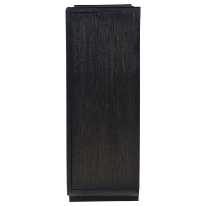 Leandro - 5-Drawer Bedroom Chest Of Drawers - Burnished Black - JaxCo Furniture