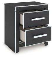 Zuraleus - Two Drawer Night Stand - JaxCo Furniture