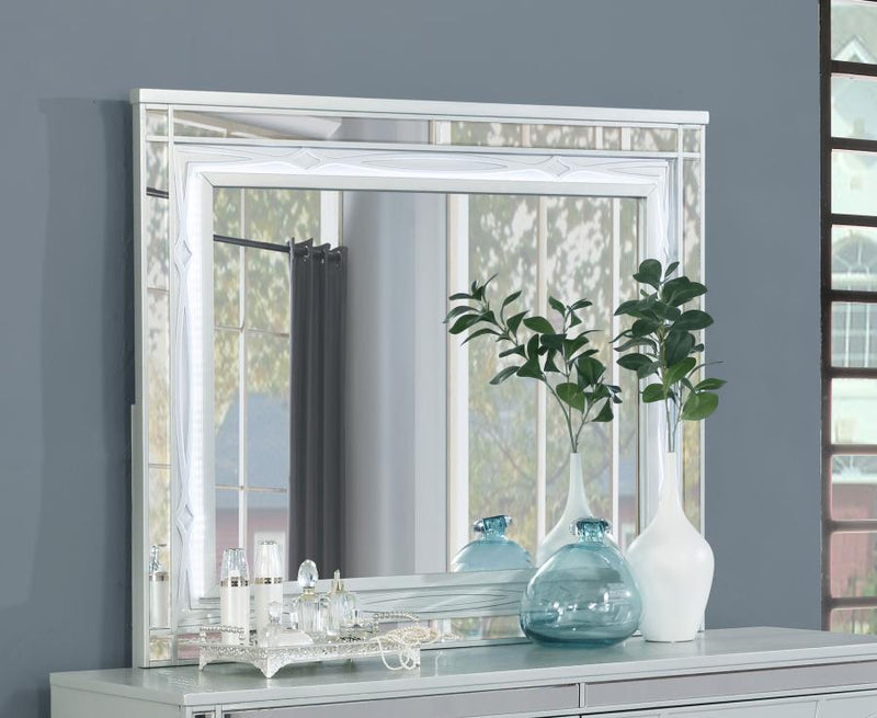 Gunnison - Dresser Mirror - Silver Metallic - JaxCo Furniture