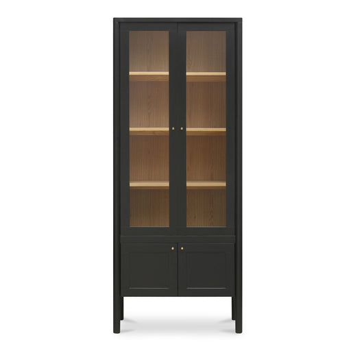 Hannah - Tall Display Cabinet - Black - JaxCo Furniture
