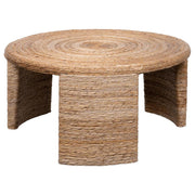 Artina - Woven Rattan Round Table - JaxCo Furniture