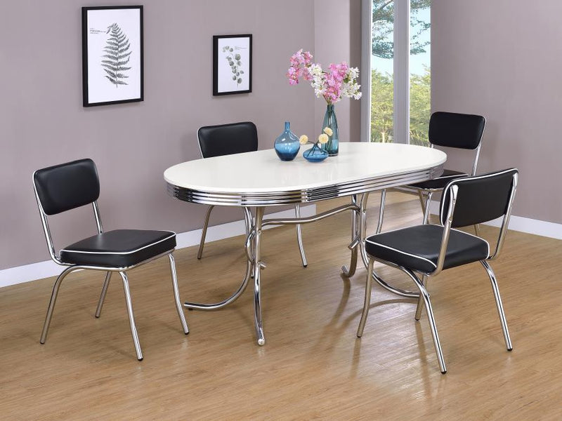 Retro - Oval Dining Table Set - JaxCo Furniture