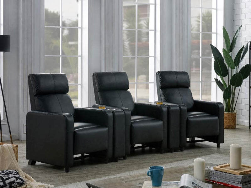 Toohey - Upholstered Tufted Recliner Living Room Set - JaxCo Furniture