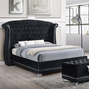 Barzini - Upholstered Wingback Bed - JaxCo Furniture