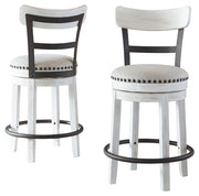 Valebeck - Full Back Swivel Stool - JaxCo Furniture