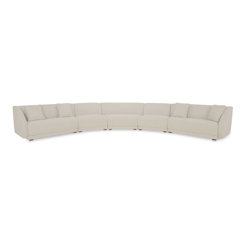 Fraser - 5 Piece Modular Sectional - White - JaxCo Furniture