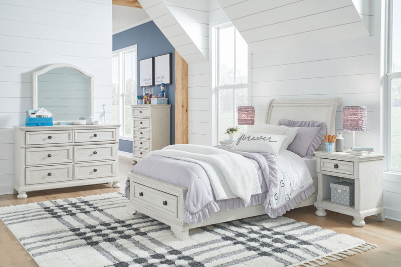 Robbinsdale - Youth Sleigh Storage Bedroom Set - JaxCo Furniture