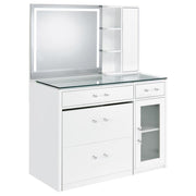 Flora - 2-Drawer Vanity Set With LED Mirror - JaxCo Furniture