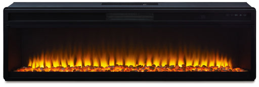 Entertainment - Black - Wide Fireplace Insert - JaxCo Furniture